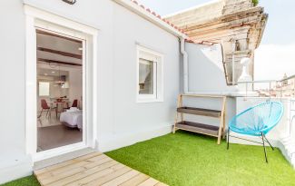 Studio with terrace